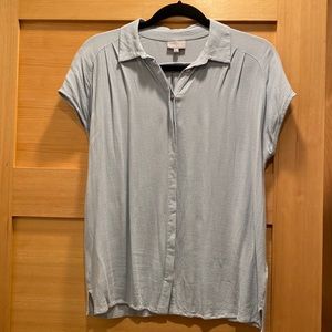 Oliver Bonas Cap Sleeve Button Down - UK Size 10 / US Size 6